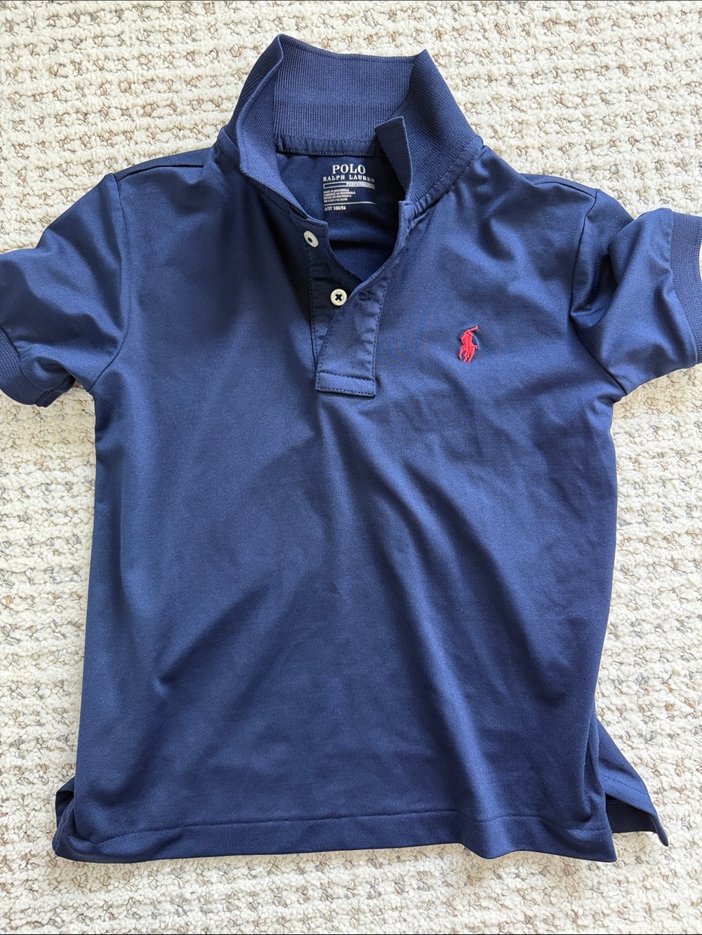 Boys Polo by Ralph Lauren Navy performance polo 3T